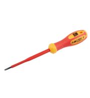 Pro-Insulated Screwdriver – VDE-Insulated Phillips/Flat Driver for Live Electrical Work, Safe up to Rated Voltage with Non-Slip Grip and Precision Tip